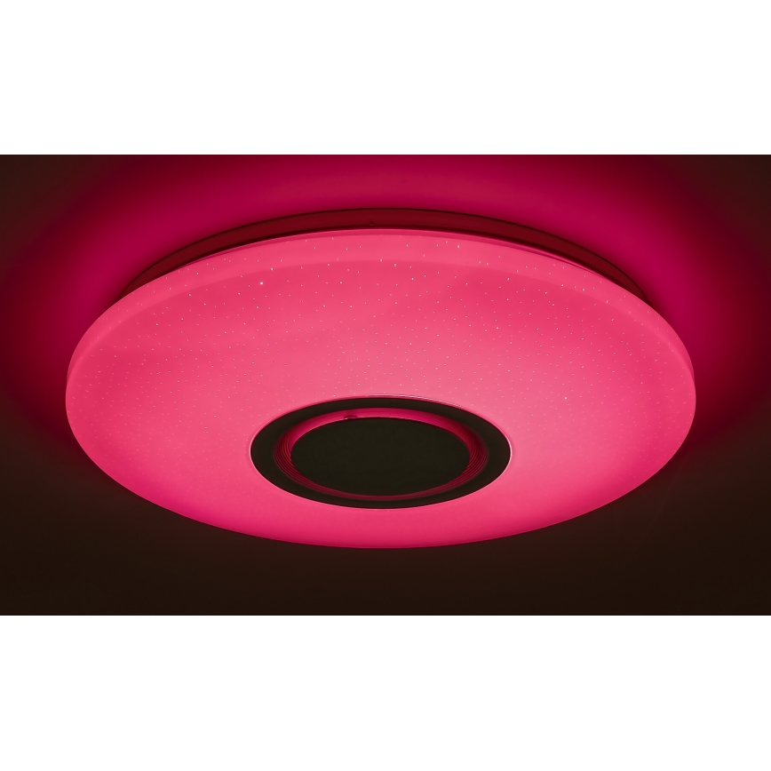 Rabalux - LED RGB prigušiva plafonska svetiljka sa zvučnikom LED/24W/230V Wi-Fi Tuya + daljinski upravljač, prečnik 40 cm