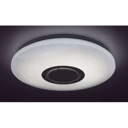 Rabalux - LED RGB prigušiva plafonska svetiljka sa zvučnikom LED/24W/230V Wi-Fi Tuya + daljinski upravljač, prečnik 40 cm