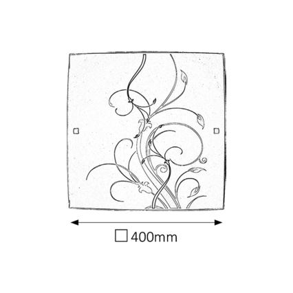 Rabalux - Plafonska svetiljka 2xE27/60W/230V