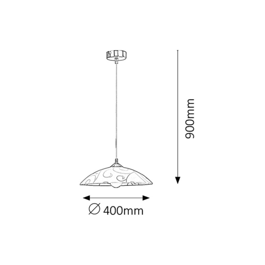 Rabalux - Luster 1xE27/60W/230V