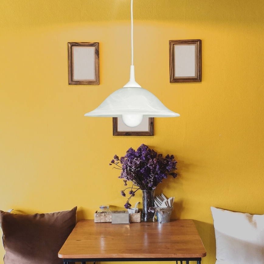 Rabalux - Luster 1xE27/60W/230V alabastersko staklo