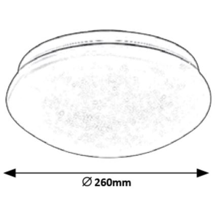 Rabalux - LED stropno svetlo LED/12W/230V prečnik 26 cm
