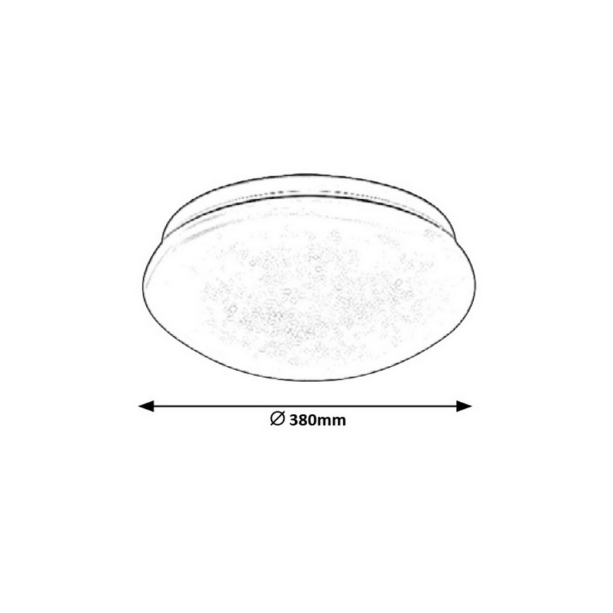Rabalux - LED plafonsko svetlo LED/24W/230V, prečnik 38 cm