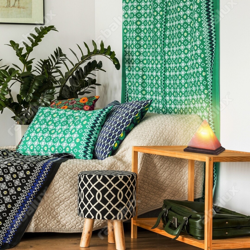 Rabalux - Lampa od soli, 1xE14/15W/230V, postolje od akacije, 2,8 kg