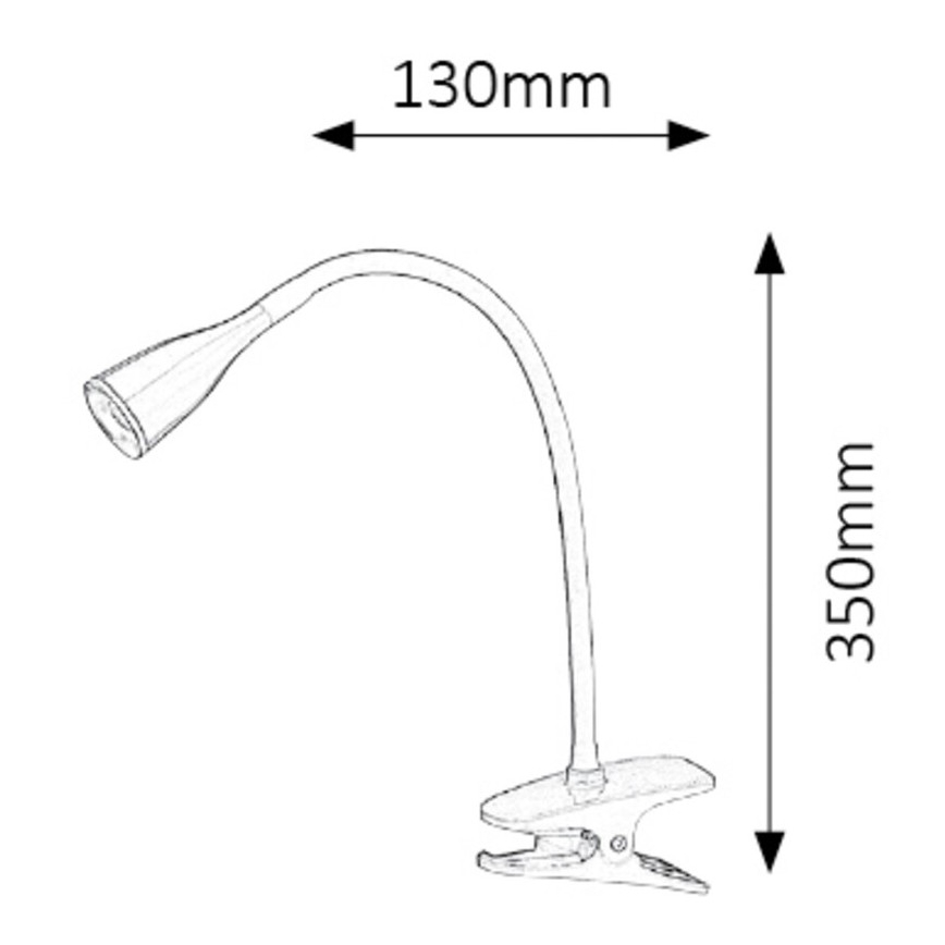 Rabalux - LED Stona lampa sa stezaljkom LED/4,5W/230V