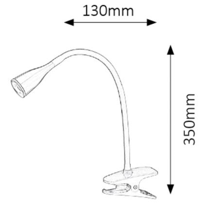 Rabalux - LED stona lampa sa stezaljkom LED/4,5W/230V