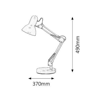 Rabalux - Stona lampa 1xE27/60W/230V