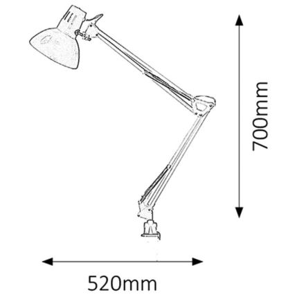 Rabalux - Stona lampa 1xE27/60W/230V