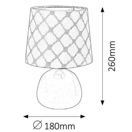 Rabalux - Stona lampa E14/40W bela