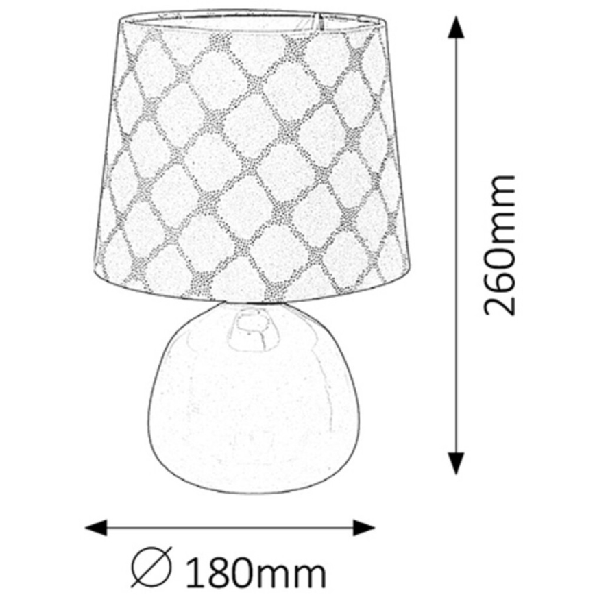 Rabalux - Stona lampa 1xE14/40W ružičasta
