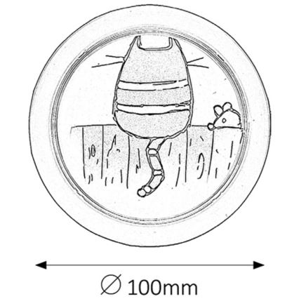 Rabalux - LED dečije zidno svetlo LED/0,3W/2xAA