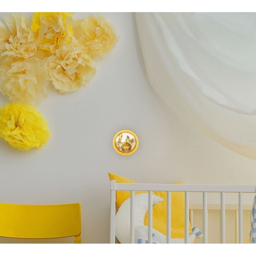 Rabalux - LED dečija zidna svetiljka LEON LED/0,3W/2xAA