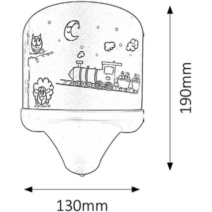 Rabalux - Dečije zidno svetilo E14/7W