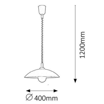Rabalux - Podesivi viseći luster 1xE27/60W/230V