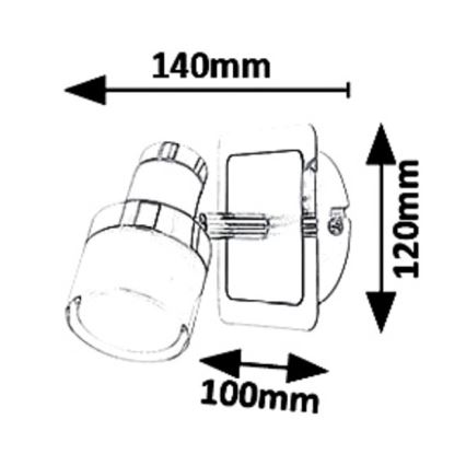 Rabalux - LED zidno spot svetlo LED/5W/230V IP44