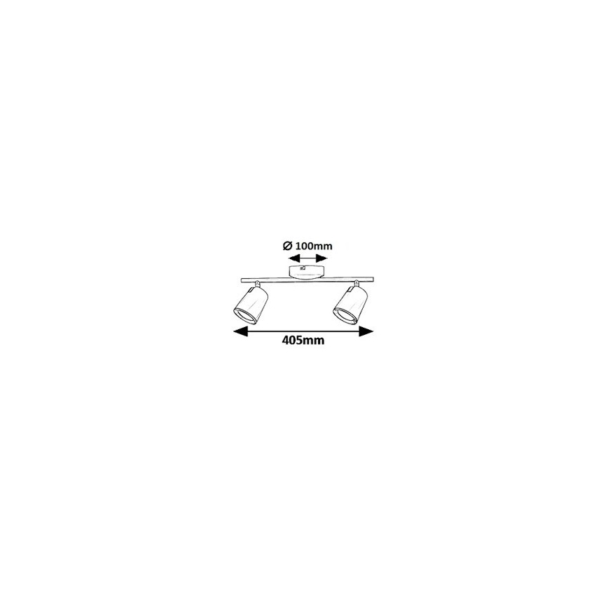 Rabalux - LED spot svetiljka SOLANGE 2xLED/6W/230V