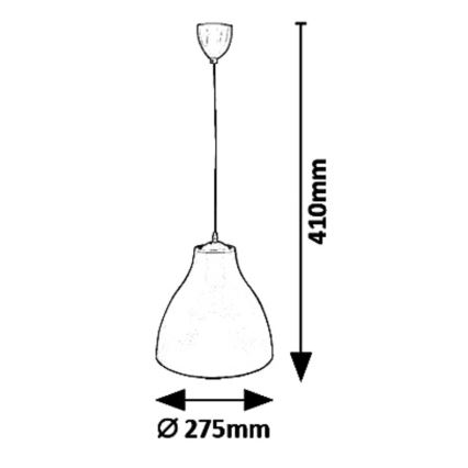 Rabalux - Luster na sajli 1xE27/40W/230V prečnik 27,5 cm