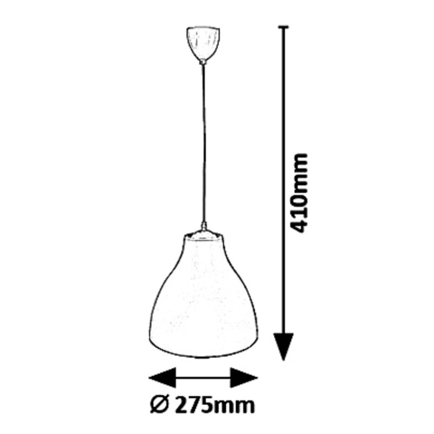 Rabalux - Luster na sajli 1xE27/40W/230V prečnik 27,5 cm