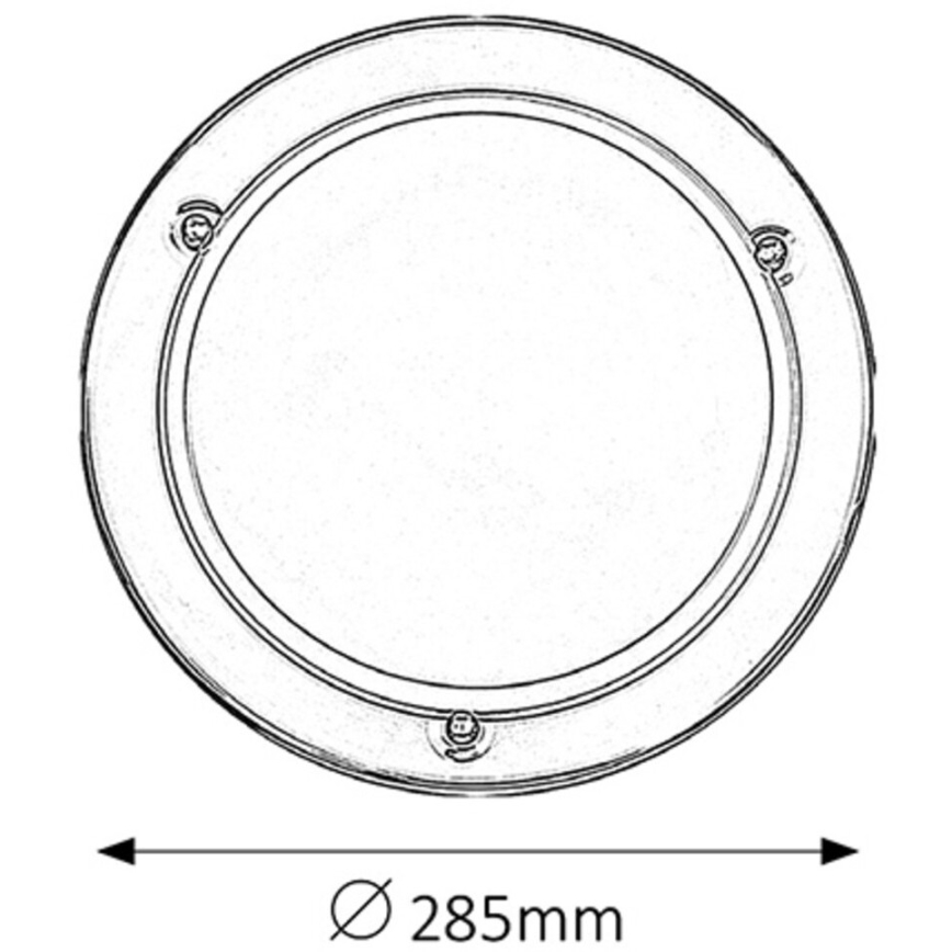 Rabalux - Plafonsko svetlo 1xE27/60W/230V prečnika 28,5 cm