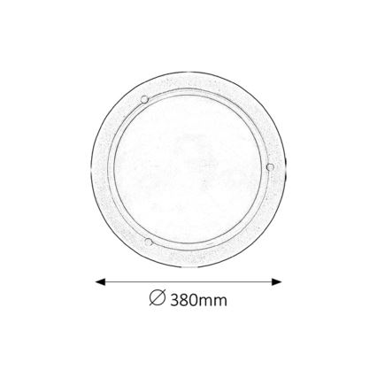 Rabalux - Plafonsko svetlo 2xE27/60W/230V preč. 38 cm