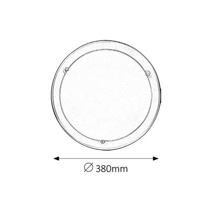 Rabalux - Stropno svetlo 2xE27/60W/230V, prečnik 38 cm