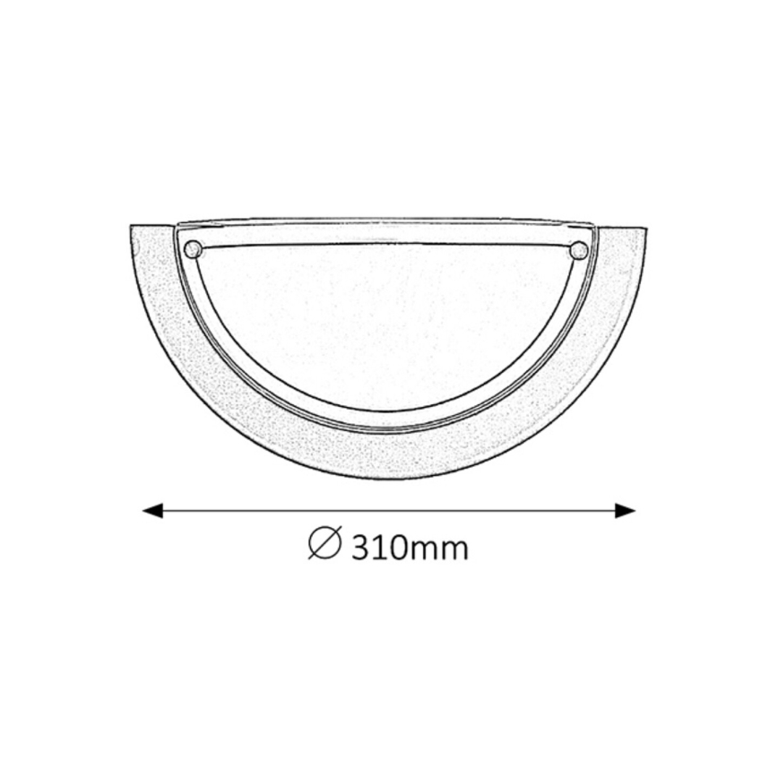 Rabalux - Zidno svetlo 1xE27/60W/230V