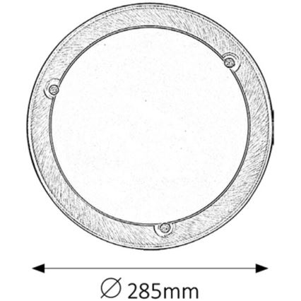 Rabalux - Plafonsko svetlo 1xE27/60W/230V prečnik 28,5 cm