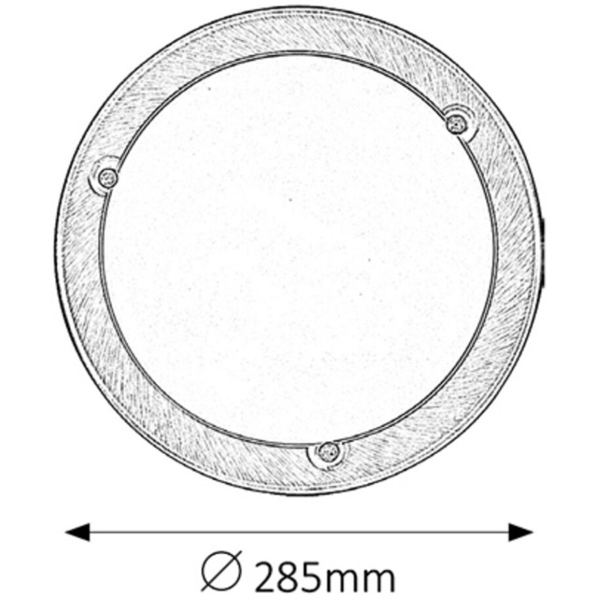 Rabalux - Plafonsko svetlo 1xE27/60W/230V prečnik 28,5 cm