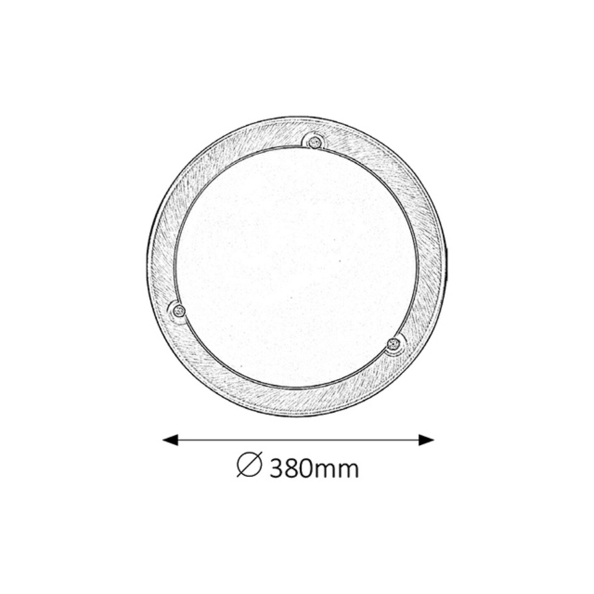 Rabalux - Plafonsko svetlo 2xE27/60W/230V prečnika 38 cm