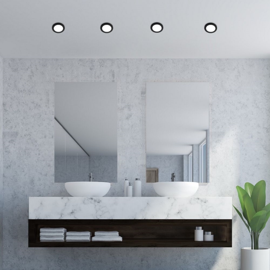 Rabalux - LED ugradno plafonsko svetlo za kupatilo LED/3W/230V IP44 crna