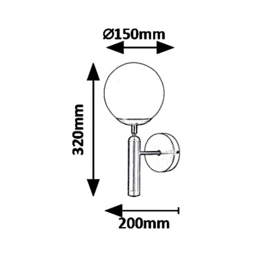Rabalux - Zidna lampa 1xE14/9W/230V
