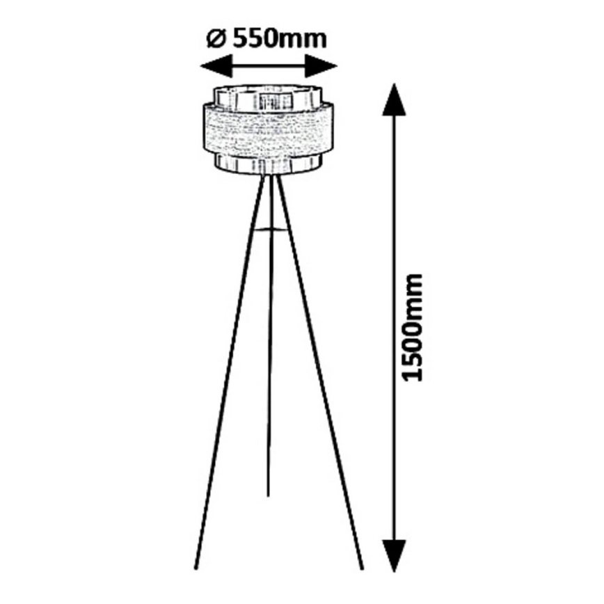 Rabalux - Podna lampa BASIL 1xE27/40W/230V