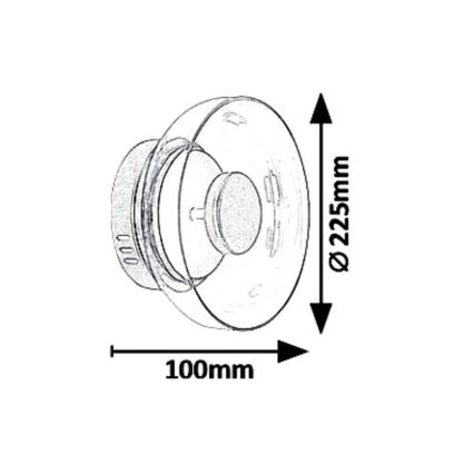 Rabalux - LED zidno svetlo LORELL LED/8W/230V