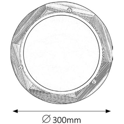 Rabalux - Stropno svetlo 1xE27/60W/230V prečnik 30 cm