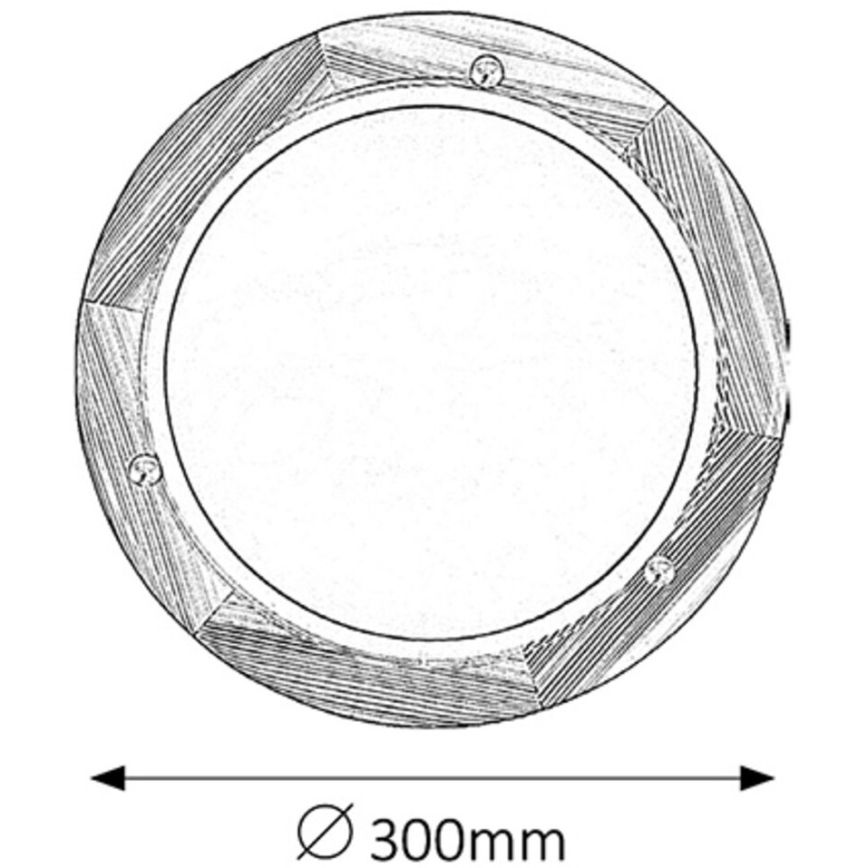 Rabalux - Stropno svetlo 1xE27/60W/230V prečnik 30 cm
