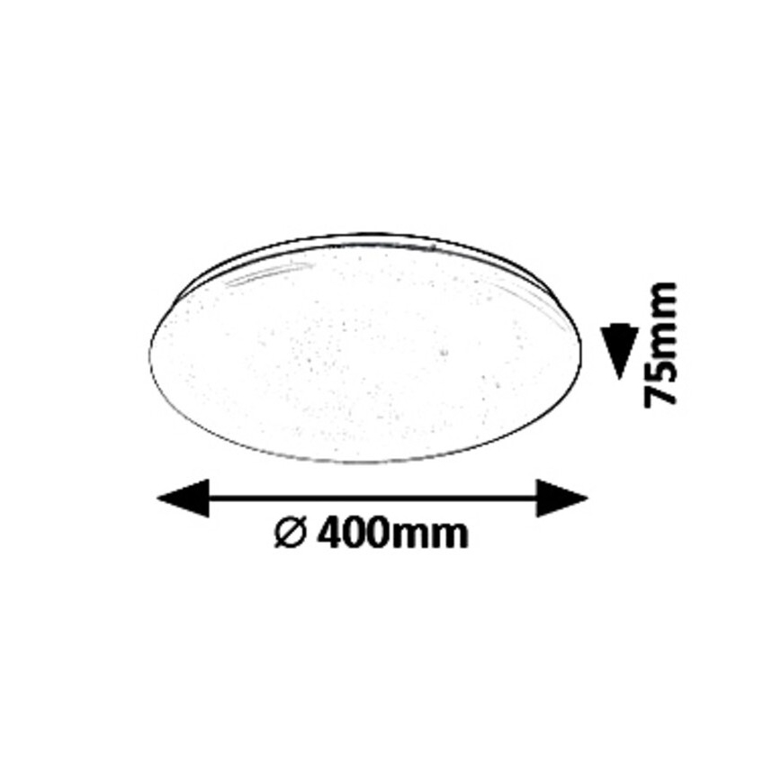 Rabalux - LED prigušiva stropna svetiljka LED/36W/230V + daljinski upravljač 3000K - 6500K prečnik 40 cm
