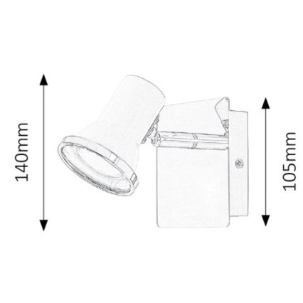 Rabalux - LED zidna lampa za kupatilo 1xGU10/4,5W/230V IP44