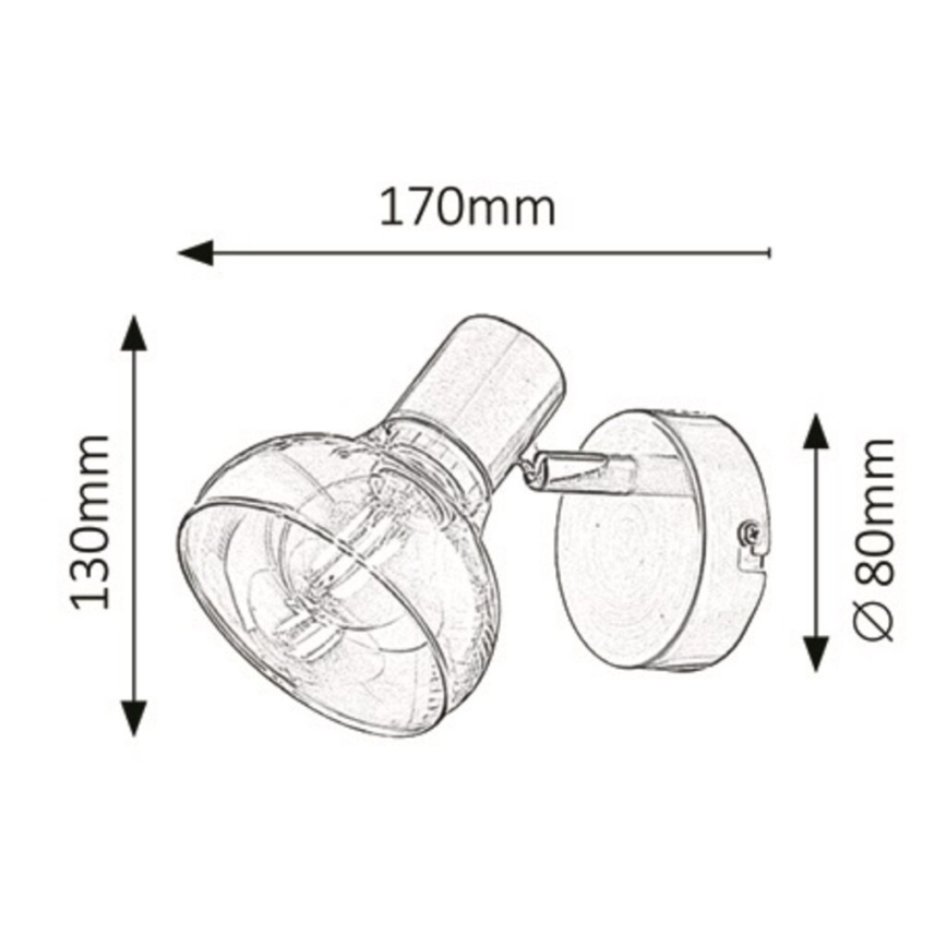 Rabalux - Zidna svetiljka 1xE14/40W/230V sjajni hrom