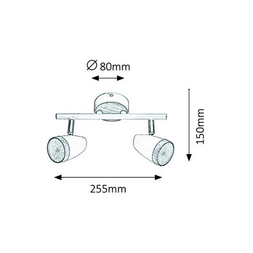 Rabalux - LED spot svetiljka 2xLED/4W/230V