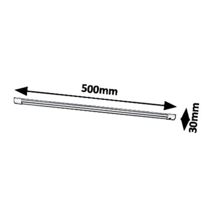 Rabalux - LED prigušiva svetiljka za montažu ispod ormarića sa senzorom LED/8W/230V