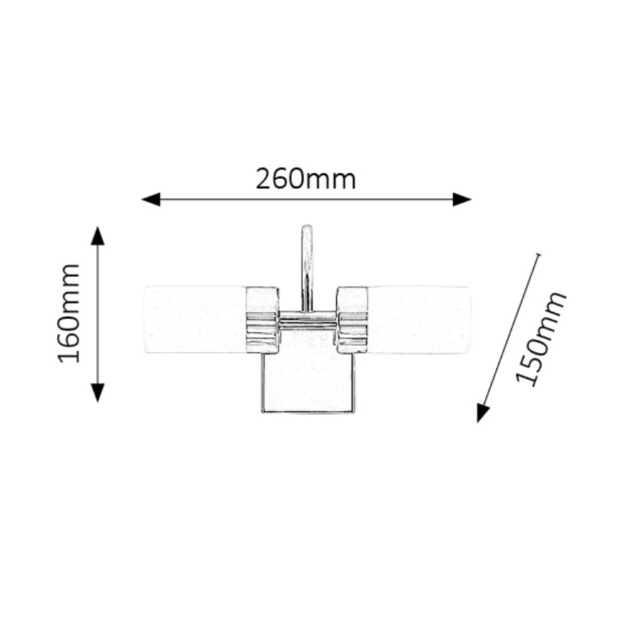 Rabalux - LED svetlo za kupatilsko ogledalo 2xLED/4W/230V  IP44