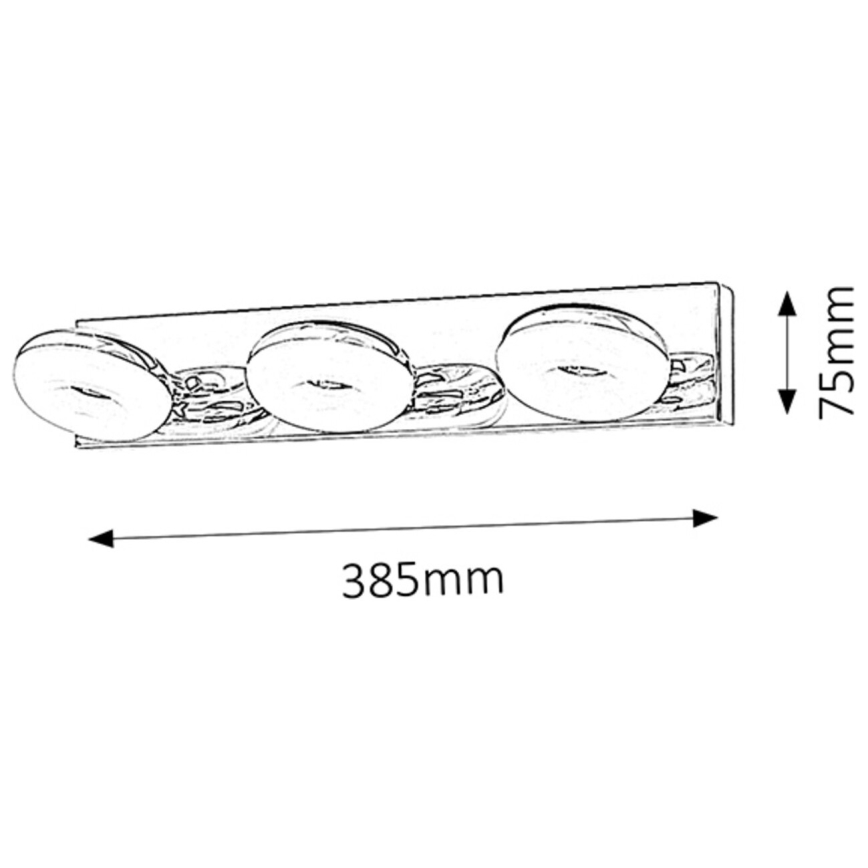 Rabalux - LED svetlo za kupatilo 3xLED/5W/230V IP44