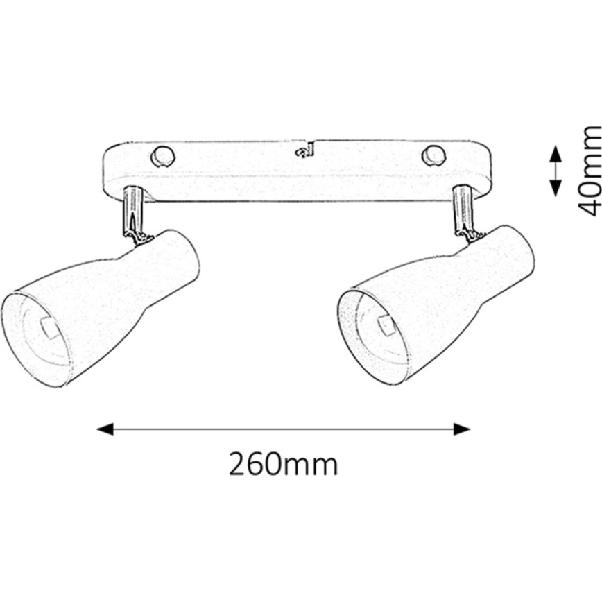 Rabalux - Spot svetiljka 2xE27/20W/230V