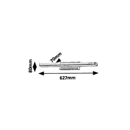 Rabalux - LED osvetljenje za kupatilsko ogledalo LED/18W/230V IP44
