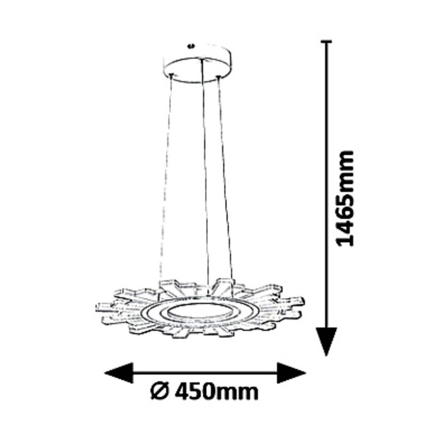 Rabalux - LED luster na sajli FELICITY LED/30W/230V