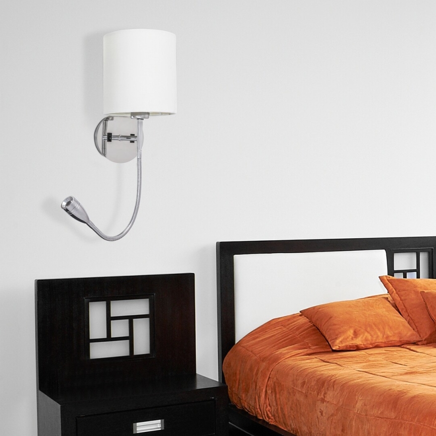 Rabalux - LED zidna svetiljka 1xE27/40W+LED/3W