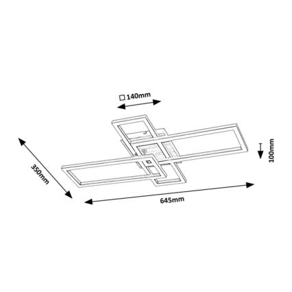 Rabalux - LED plafonsko svetlo LED/24W/230V 35x64,5 cm