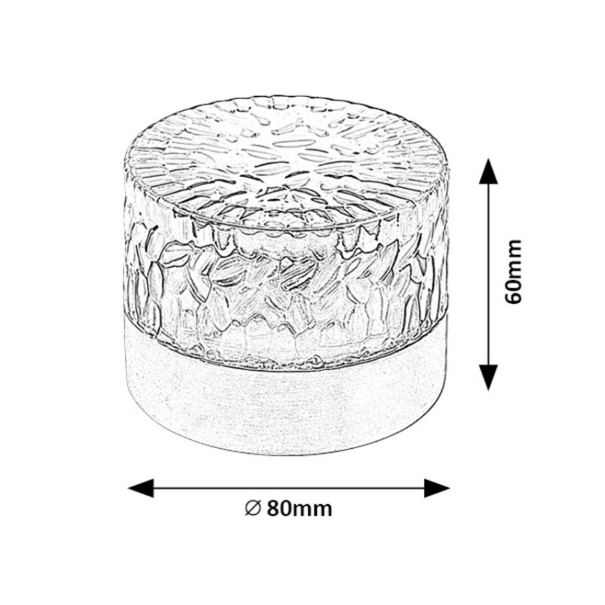 Rabalux - LED solarno svetlo LED/0,5W/1,2V IP44 600 mAh