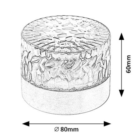 Rabalux - LED solarno svetlo LED/0,5W/1,2V IP44 600 mAh