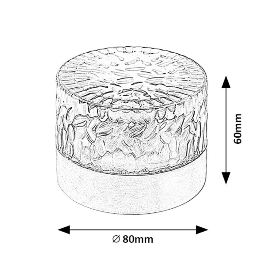 Rabalux - LED solarno svetlo LED/0,5W/1,2V IP44 600 mAh